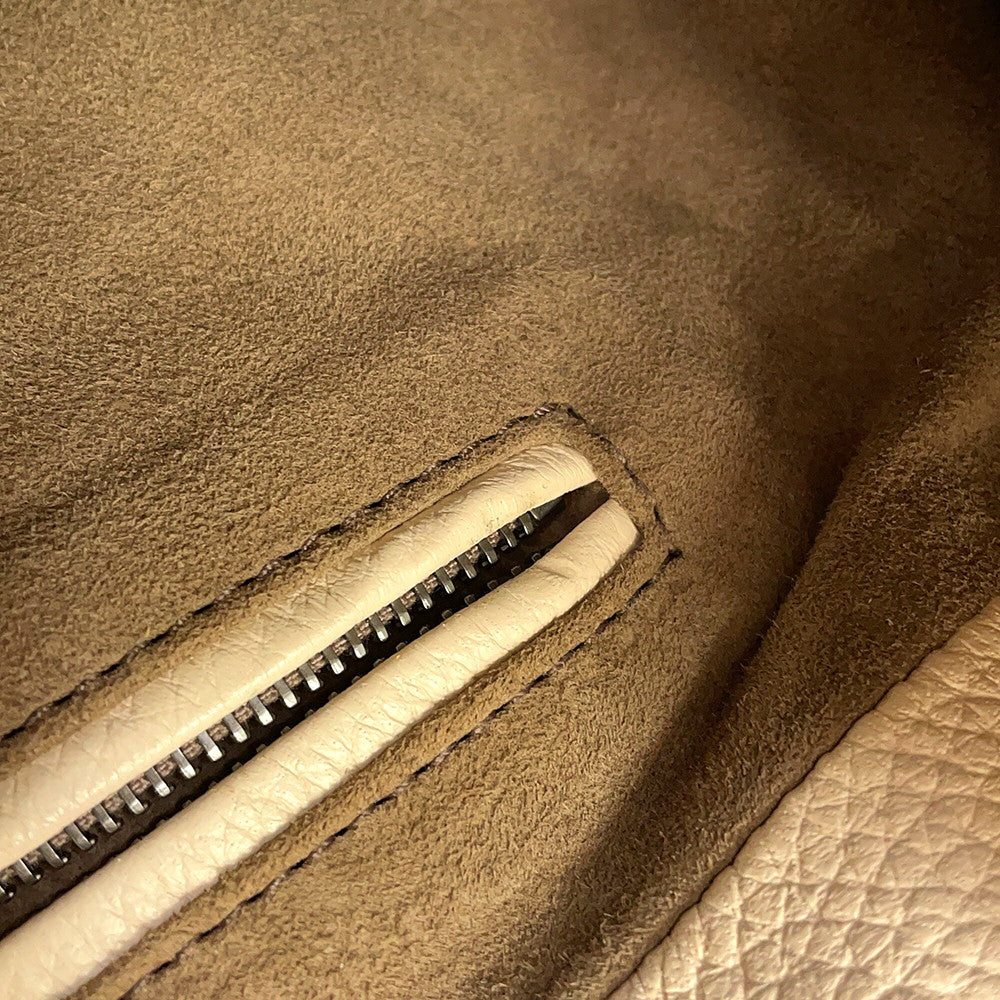 Bottega Veneta Cervo Backpack Ivory Leather