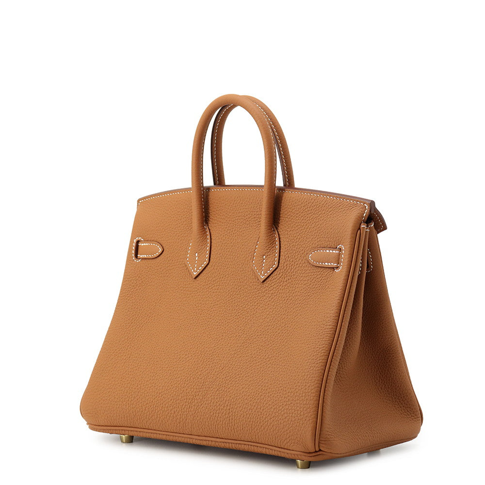 HERMES Birkin Gold Togo Leather Size 25