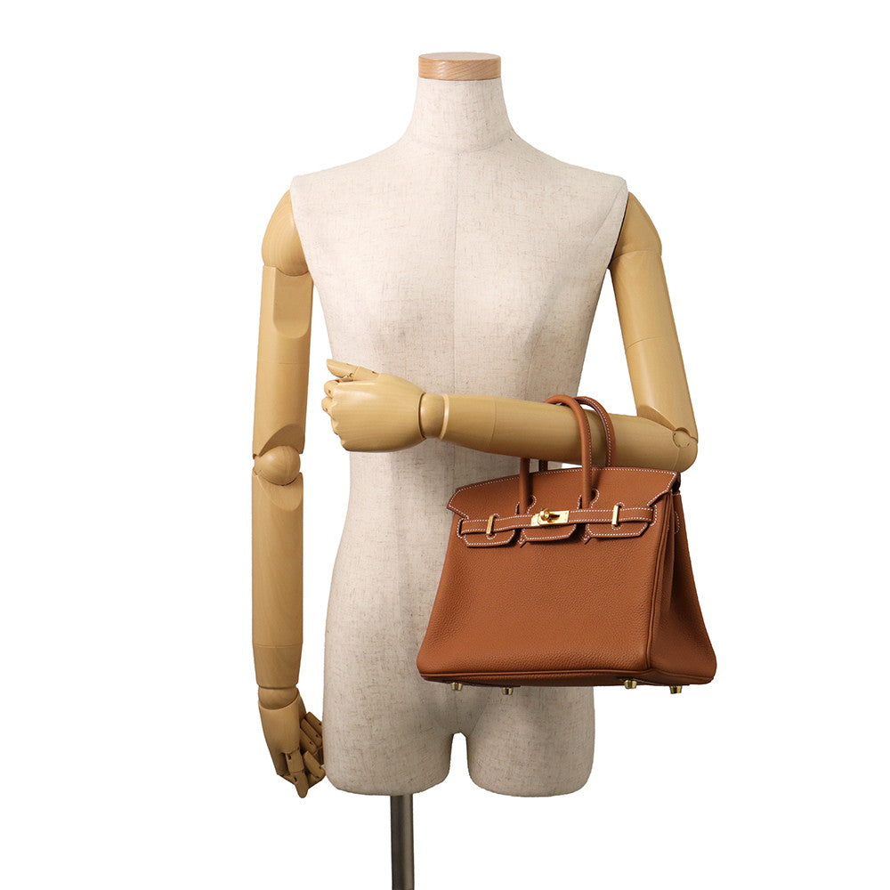 HERMES Birkin Gold Togo Leather Size 25