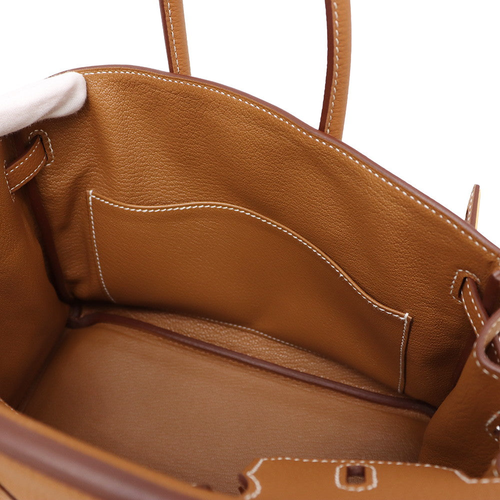 HERMES Birkin Gold Togo Leather Size 25