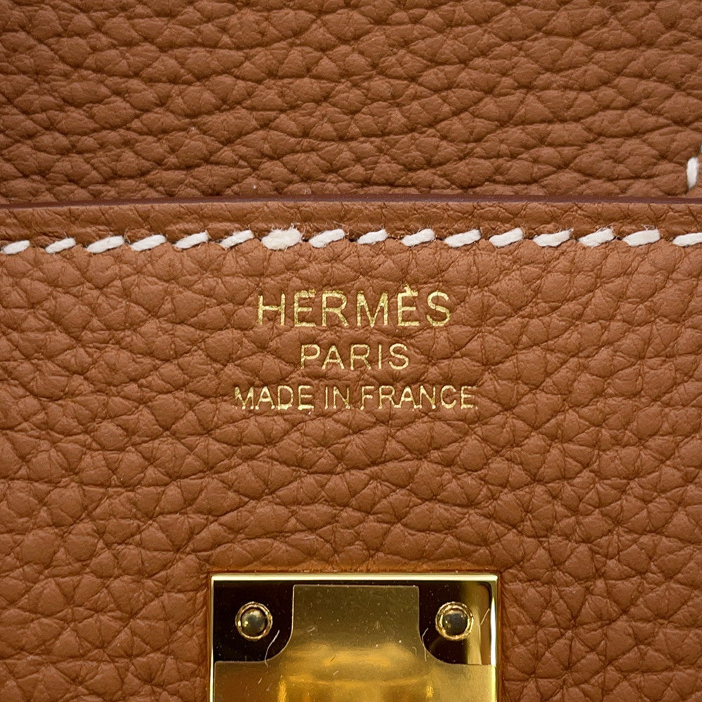 HERMES Birkin Gold Togo Leather Size 25