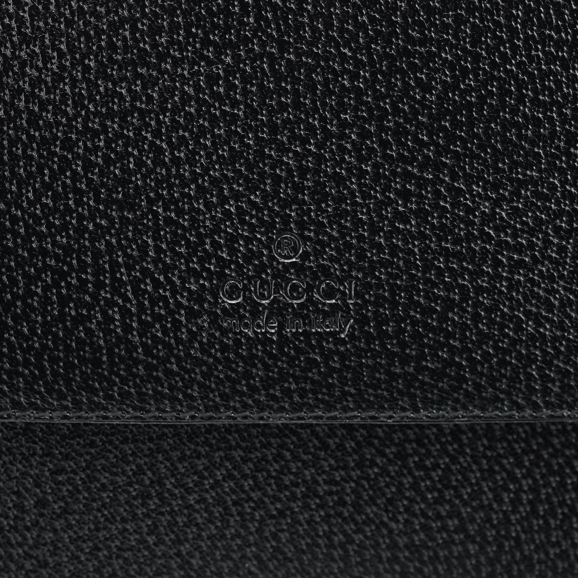 001 3299 Black Leather Flap Top Handle Bag