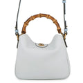 GUCCI Diana Shoulder Bag Light Blue746251 Leather Bamboo Size Small