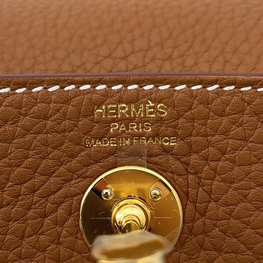 HERMES Lindy Gold Taurillon Clemence Size Mini