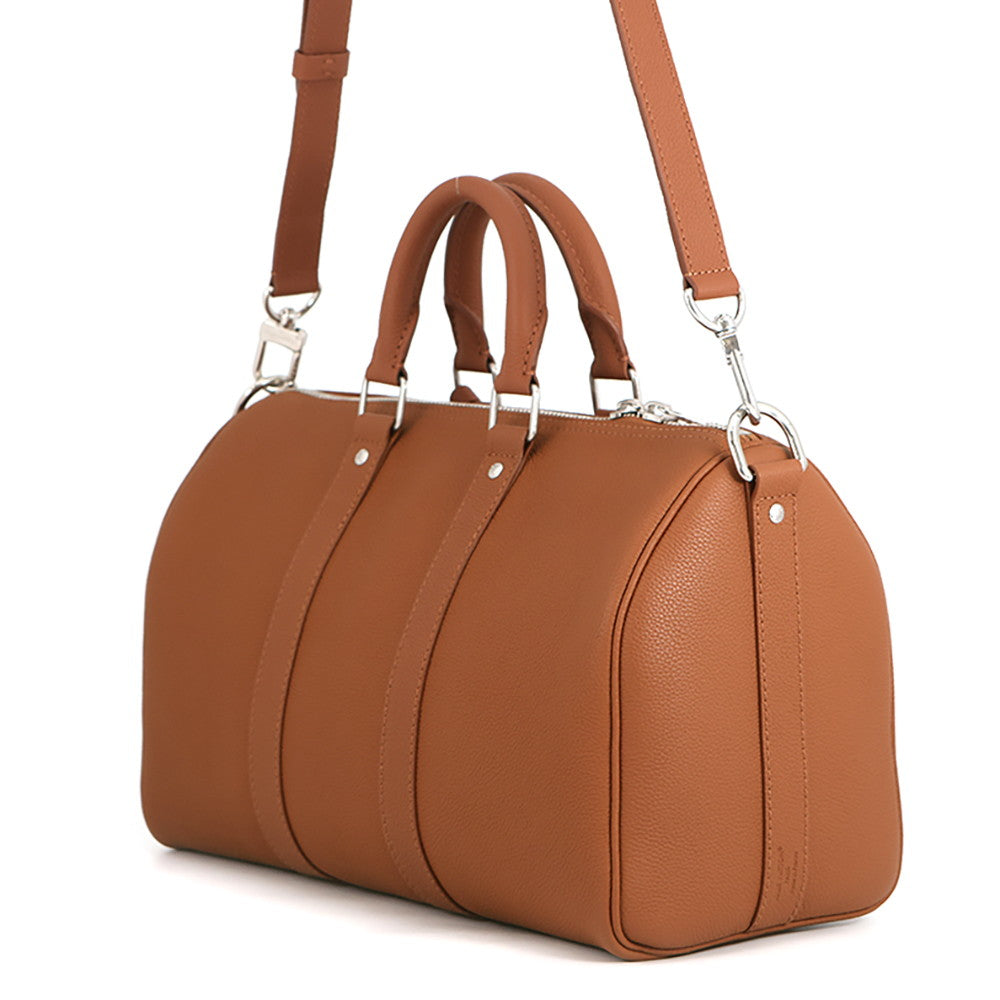 LOUIS VUITTON Keepall Bandouliere 35 TanM25980 Calf Leather LV Aerogram Size 35
