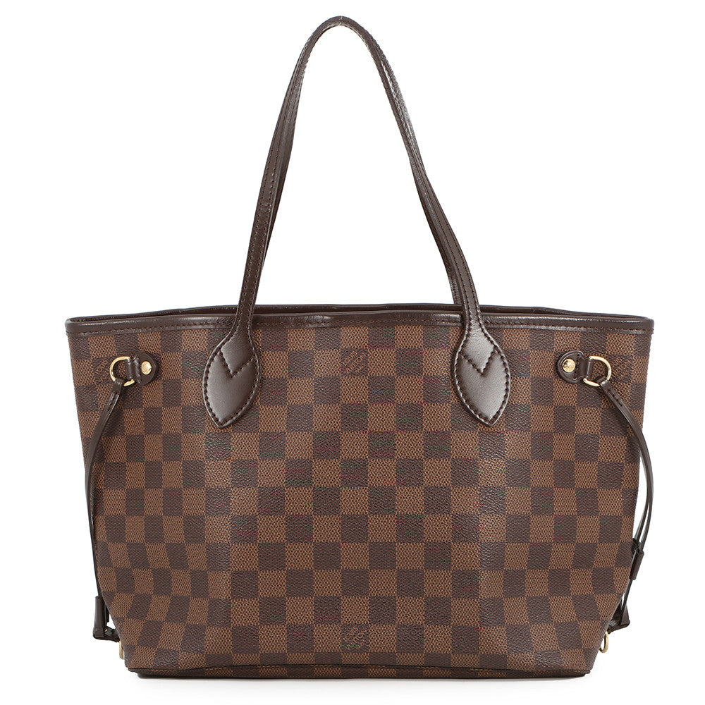 LOUIS VUITTON Neverfull RedN51109 Damier Ebene Canvas Size PM