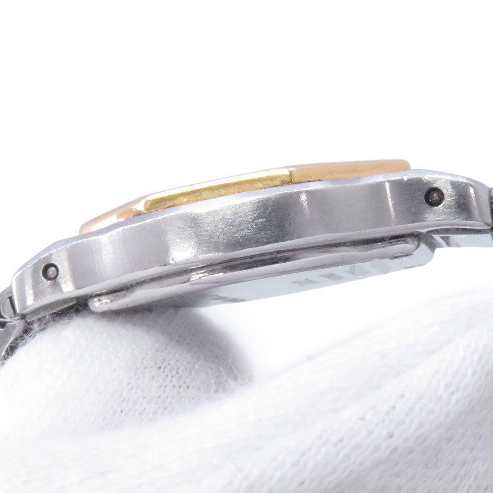 CARTIER Santos Octagon SM W25mm Stainless Steel K18YG Ivory DialW2001683