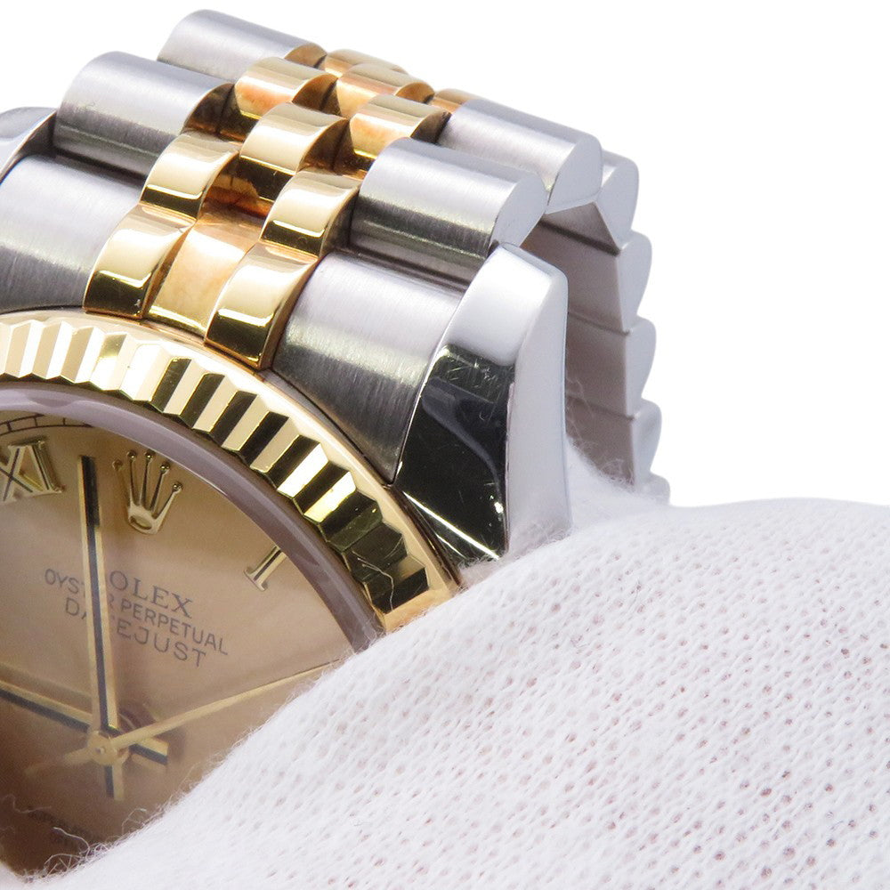 ROLEX Datejust W36mm Stainless Steel K18YG Champagne Dial116233