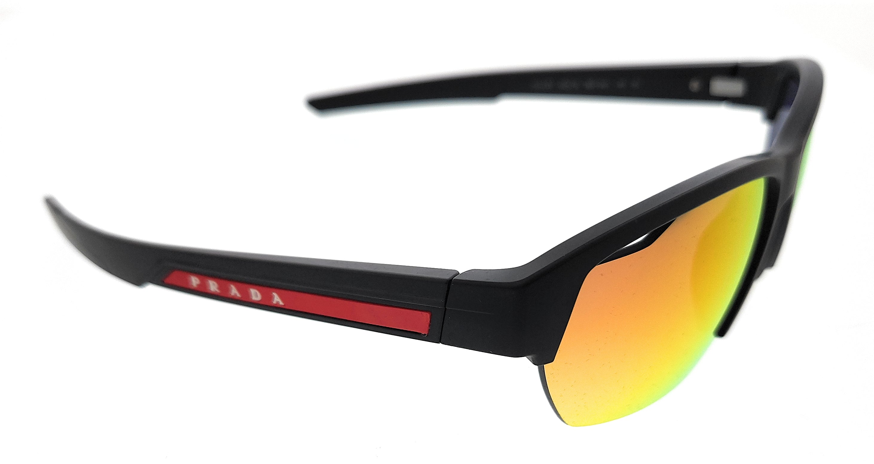 Prada Linea Rossa 0PS 03YS 18G06U Matte Black Rectangular Sunglasses