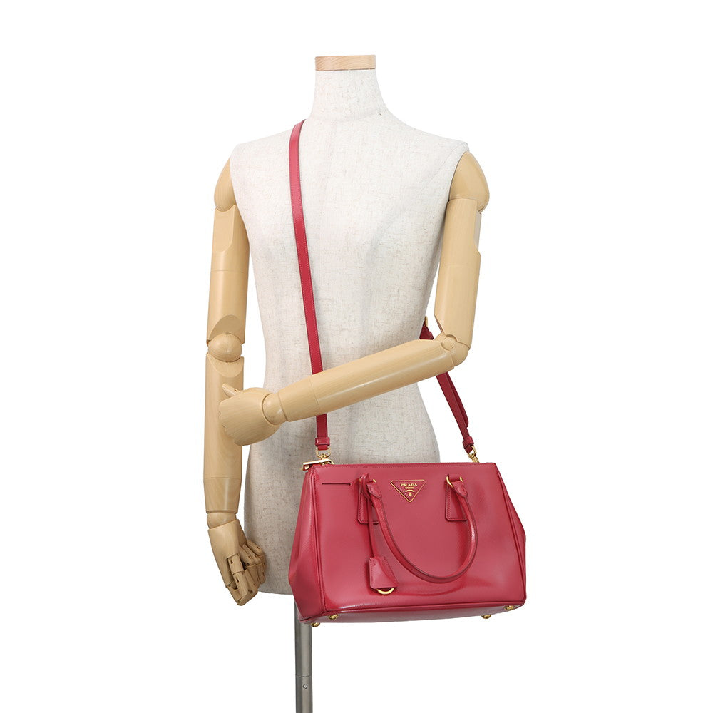 PRADA Galleria 2WAY Handbag PinkBN2863 Saffiano LeatherLeather