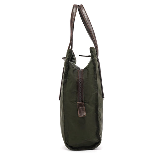 1995 Green Tessuto Nappa Nylon Tote Bag