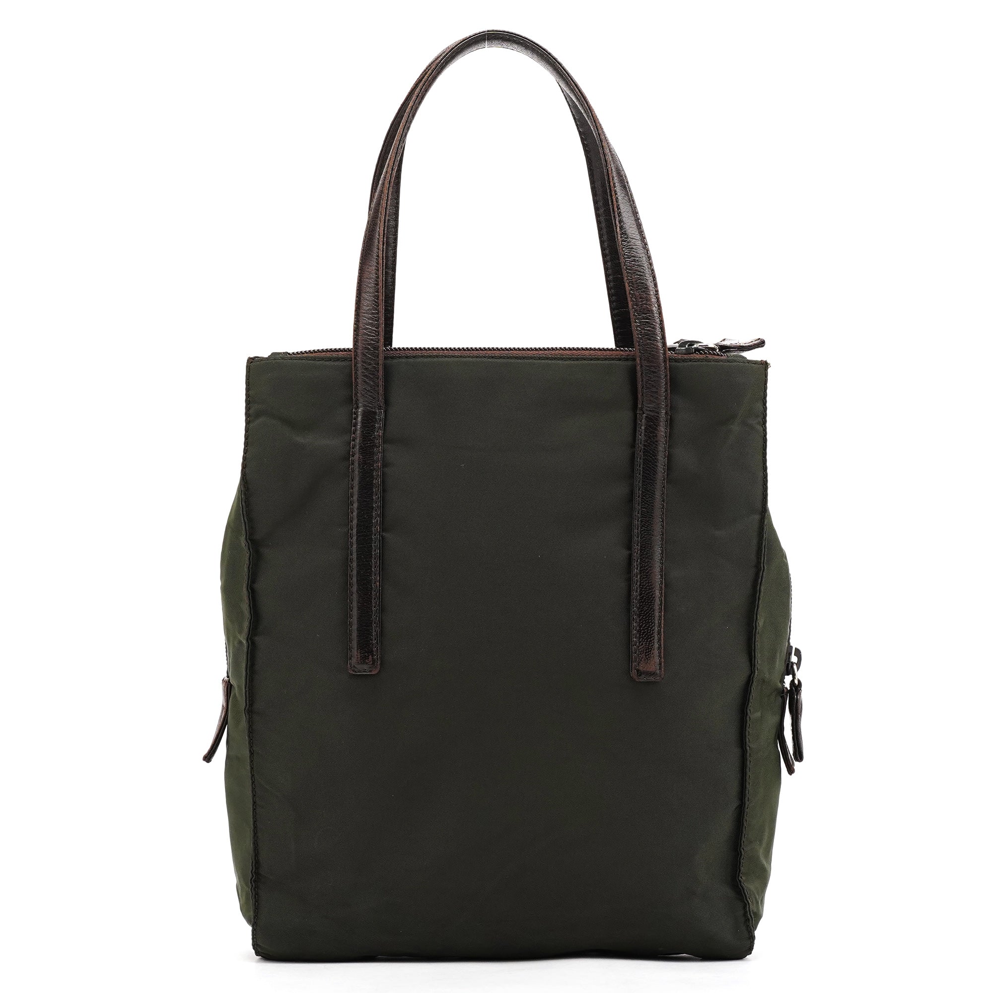 1995 Green Tessuto Nappa Nylon Tote Bag
