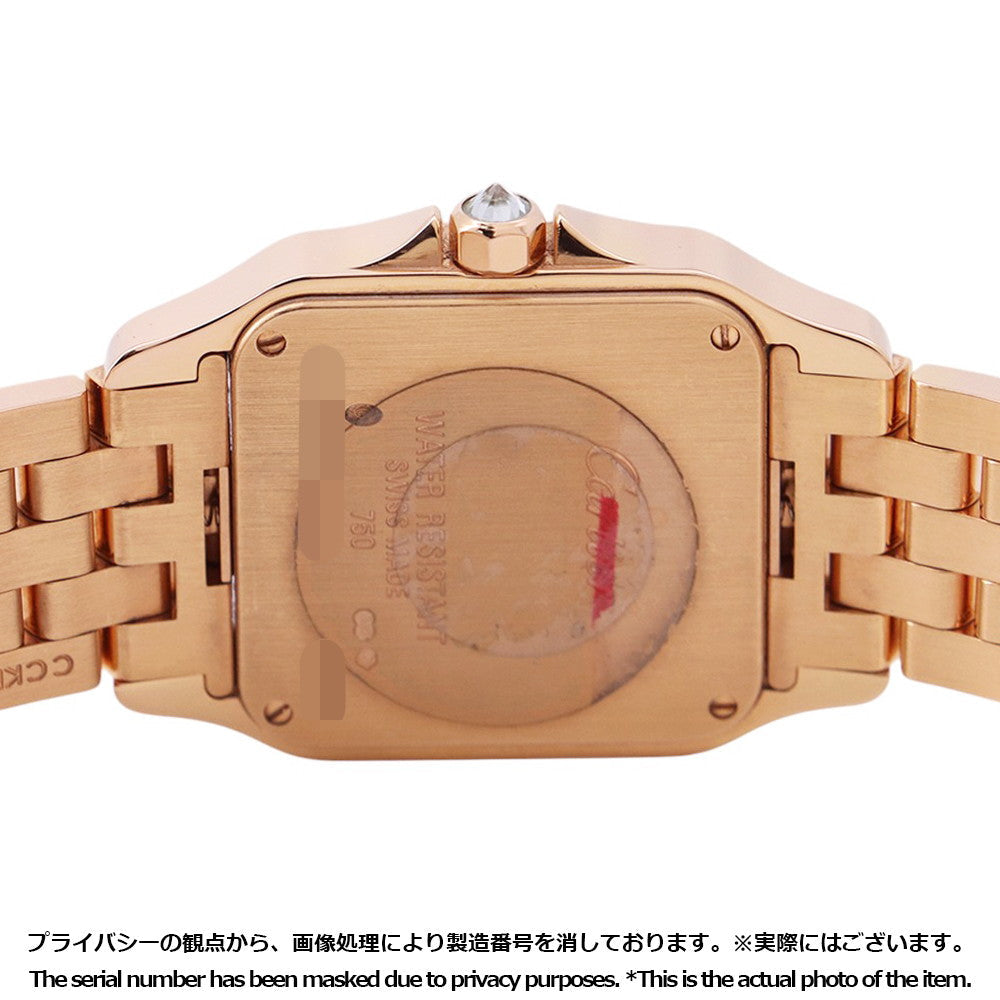 CARTIER Santos Demoiselle LM H37mm×W26mm 18K Pink Gold White DialWF9007Z8