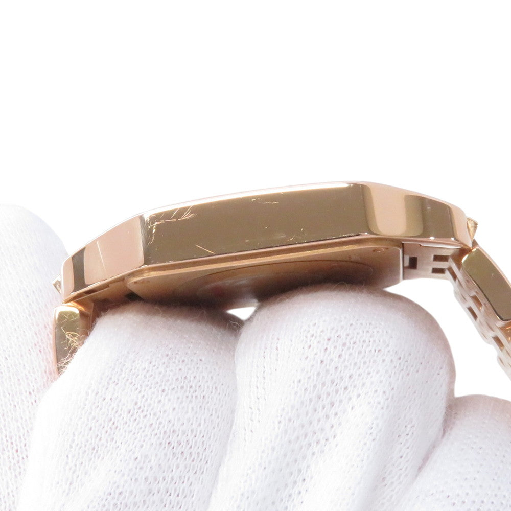CARTIER Santos Demoiselle LM H37mm×W26mm 18K Pink Gold White DialWF9007Z8