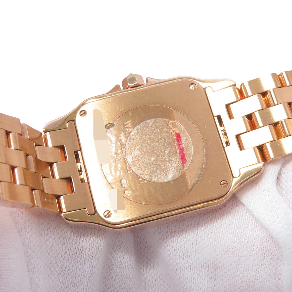CARTIER Santos Demoiselle LM H37mm×W26mm 18K Pink Gold White DialWF9007Z8