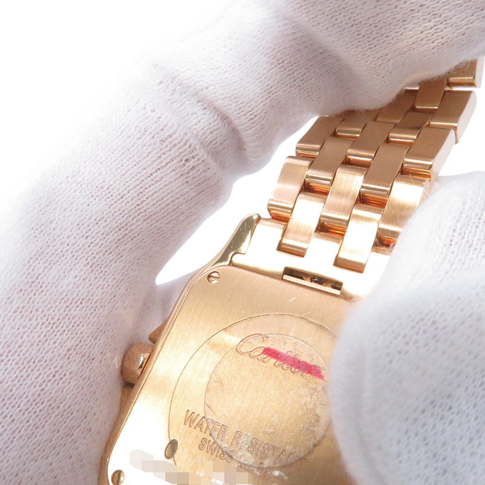 CARTIER Santos Demoiselle LM H37mm×W26mm 18K Pink Gold White DialWF9007Z8