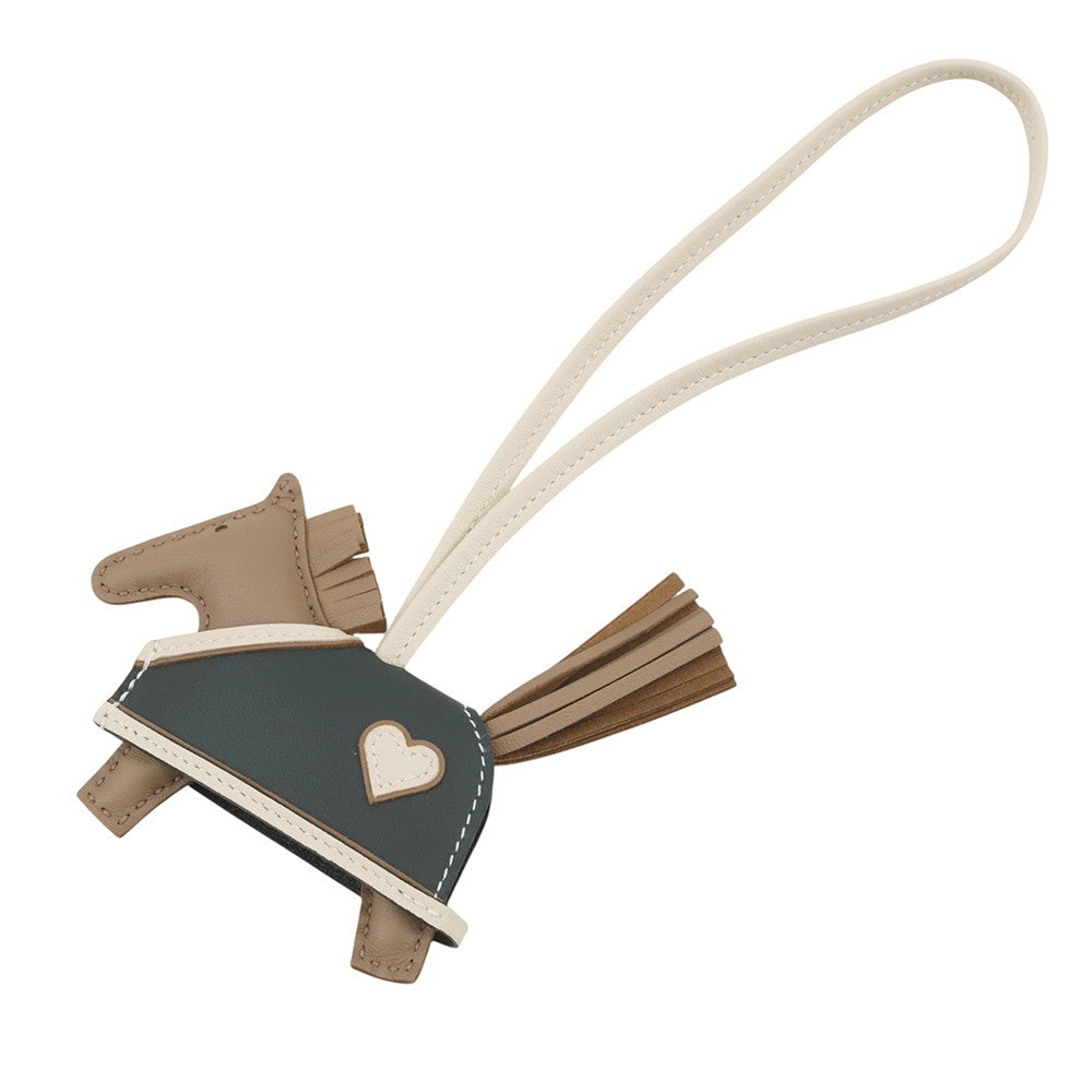 HERMES Rodeo Loveo Cool Beige Marfa/Craie/Vert Mangrove Lambskin