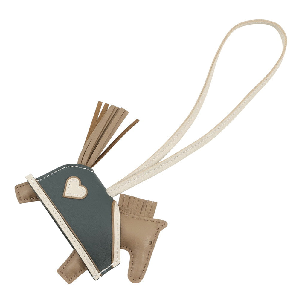 HERMES Rodeo Loveo Cool Beige Marfa/Craie/Vert Mangrove Lambskin