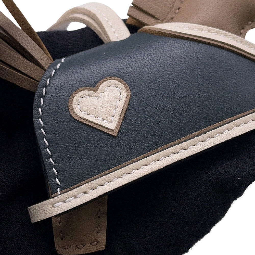 HERMES Rodeo Loveo Cool Beige Marfa/Craie/Vert Mangrove Lambskin