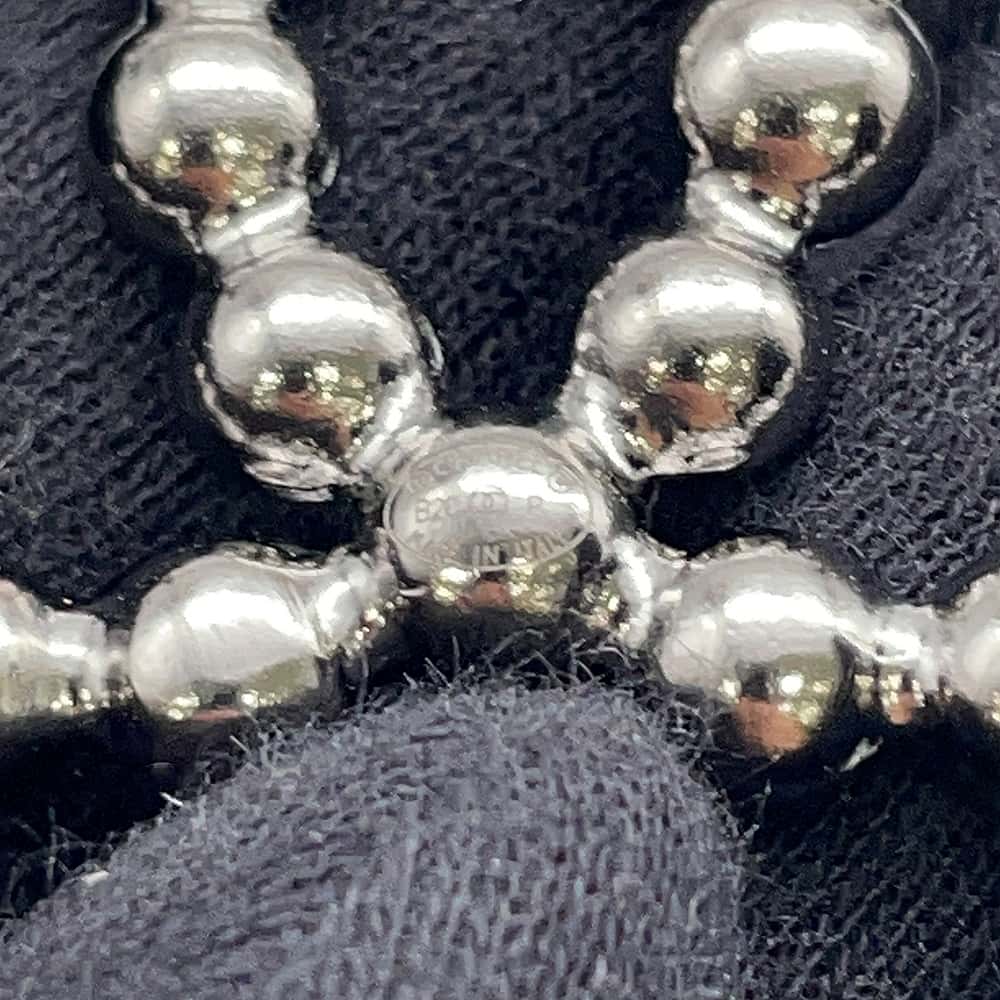 CHANEL CC Logo Brooch Faux Pearl Light Stone Metal