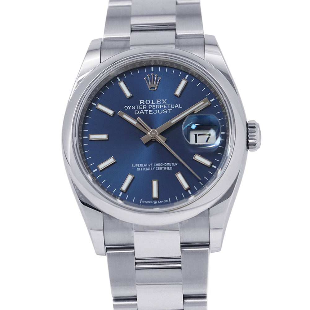 ROLEX Datejust W36mm Stainless Steel Bright Blue Dial126200