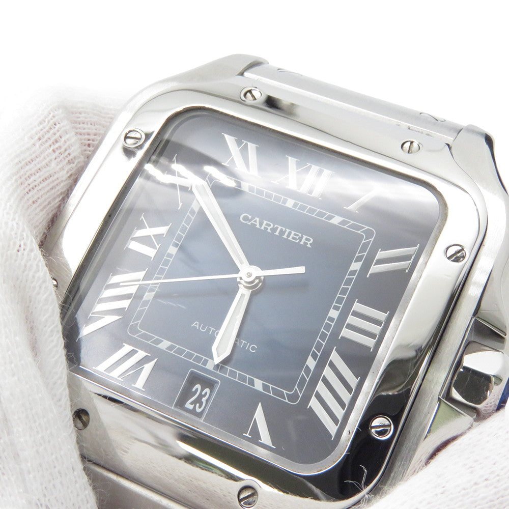 CARTIER Santos de Cartier LM H47.5mm×W39.8mm Stainless Steel Blue DialWSSA0013