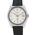 SEIKO Grand Seiko Hi-Beat 36000 W37mm Stainless Steel Leather Silver Dial6145-8000