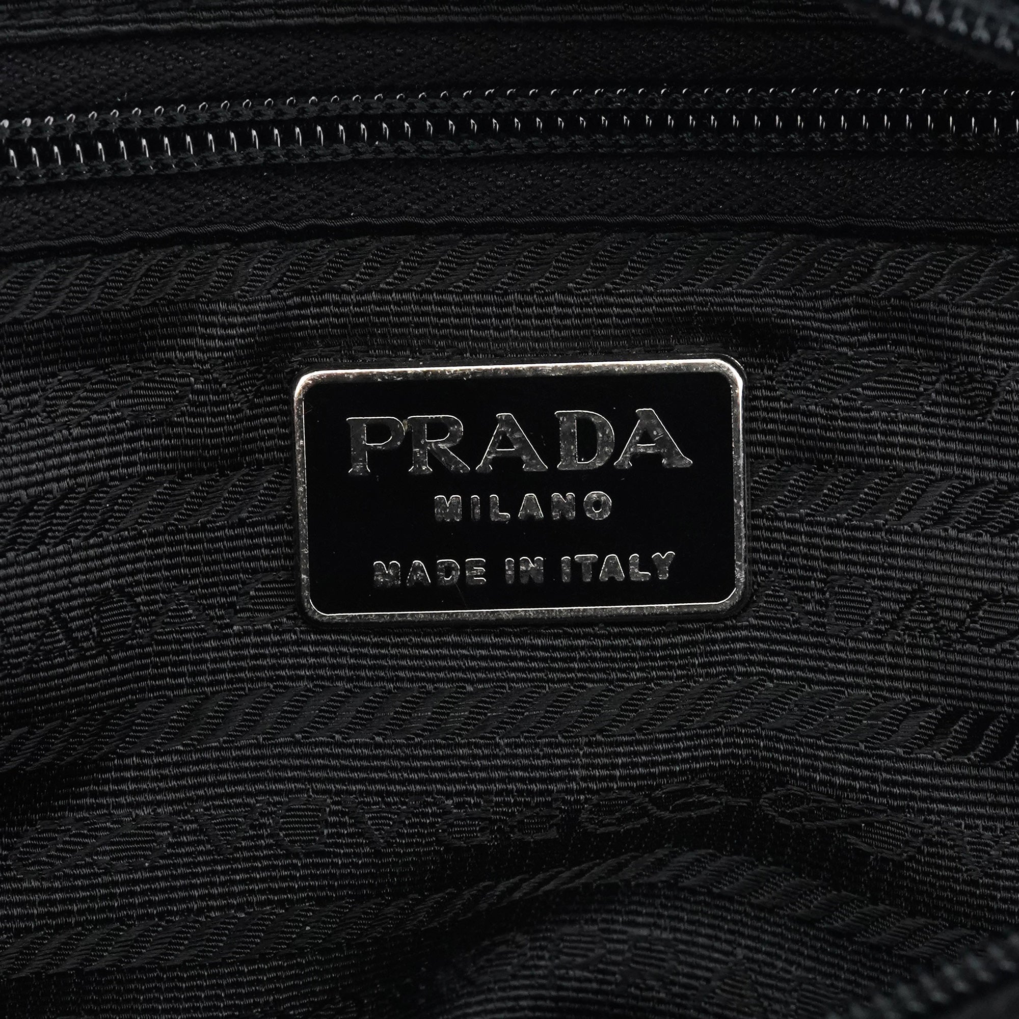 1996 Black Tessuto Swing Nylon Chain Shoulder Bag