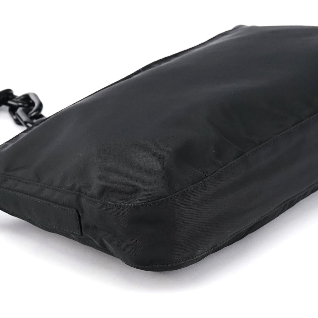 1996 Black Tessuto Swing Nylon Chain Shoulder Bag