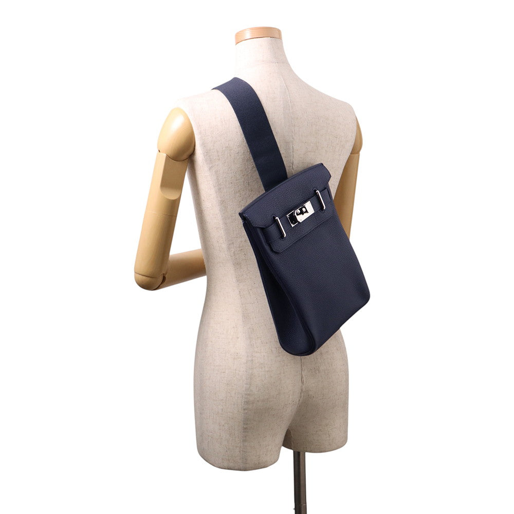 HERMES Kelly Akkad Blue Nuit Togo Leather Size PM