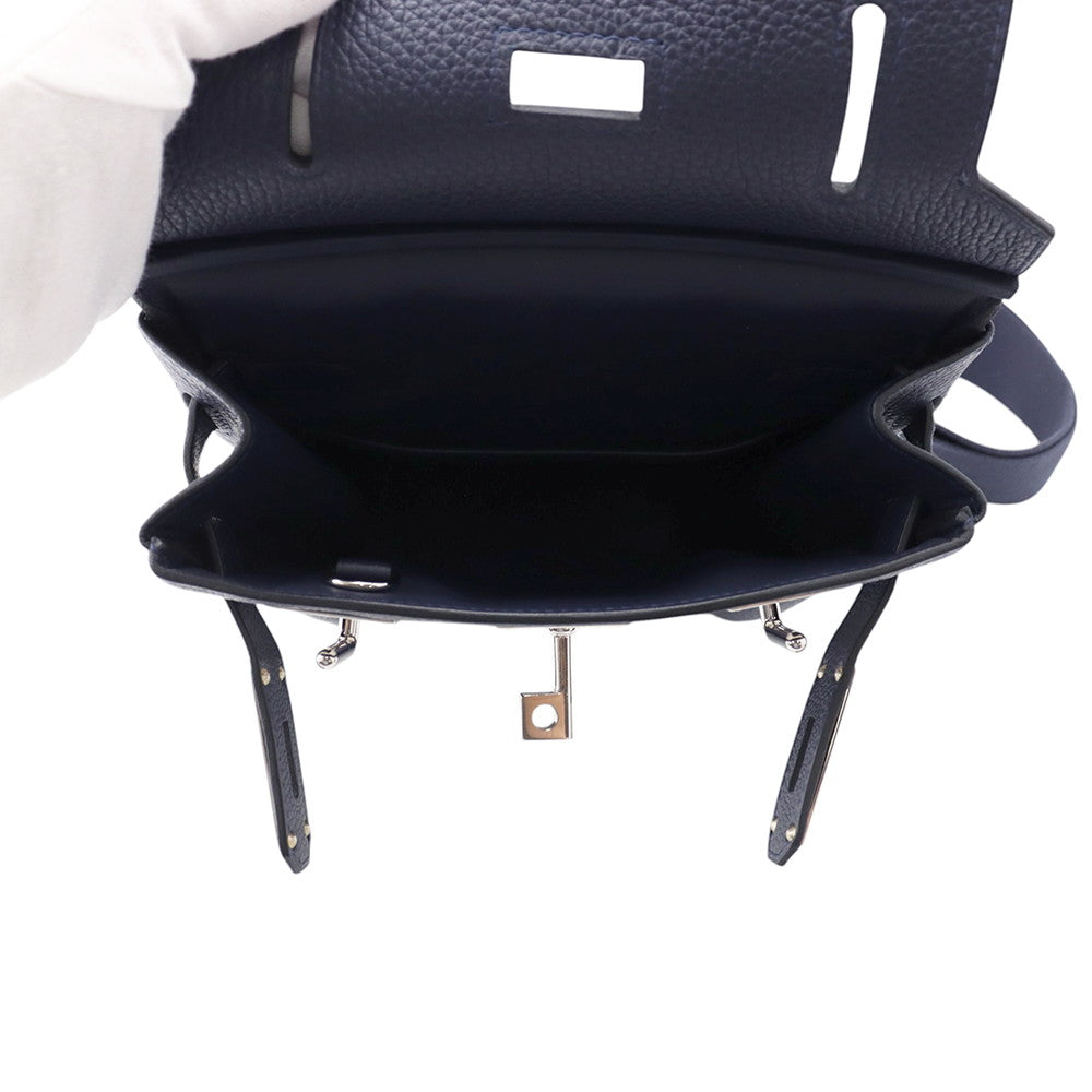 HERMES Kelly Akkad Blue Nuit Togo Leather Size PM