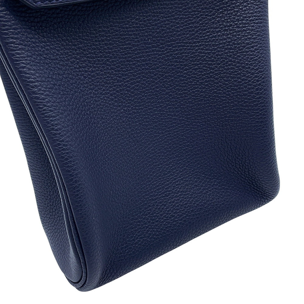 HERMES Kelly Akkad Blue Nuit Togo Leather Size PM