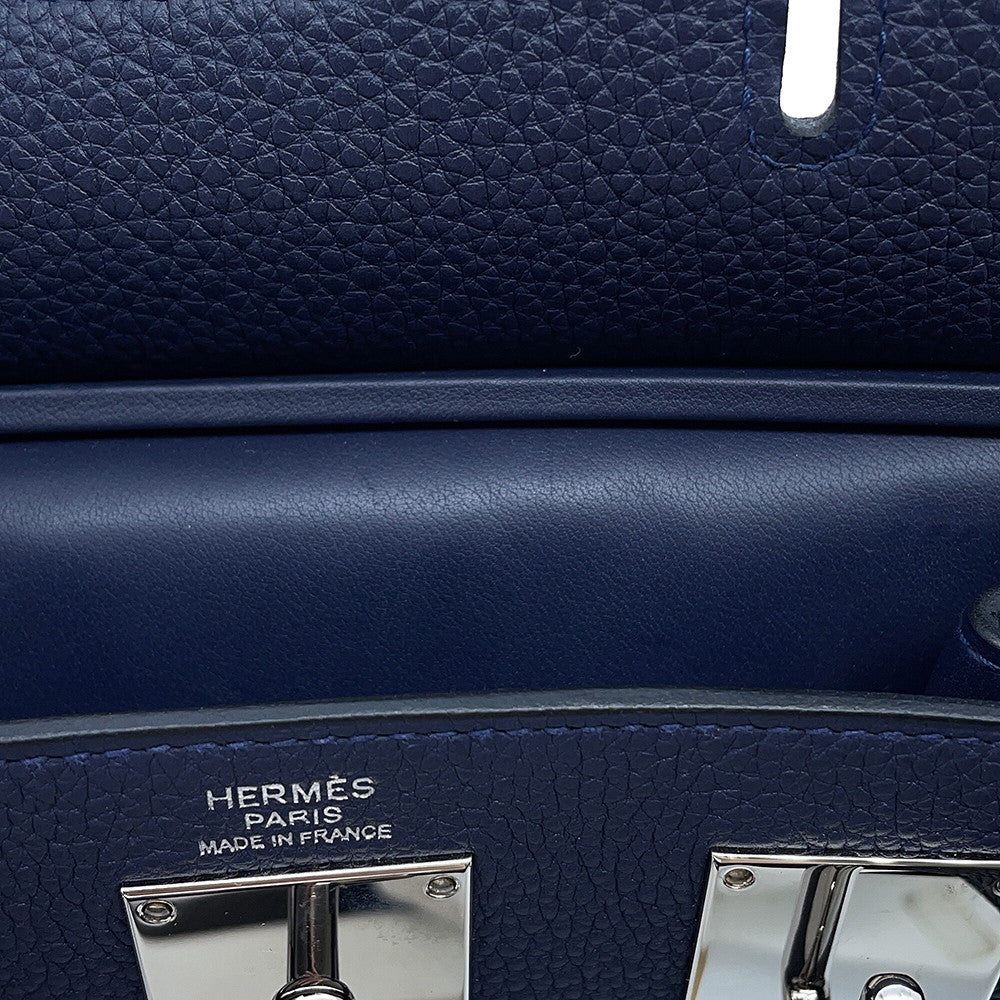 HERMES Kelly Akkad Blue Nuit Togo Leather Size PM