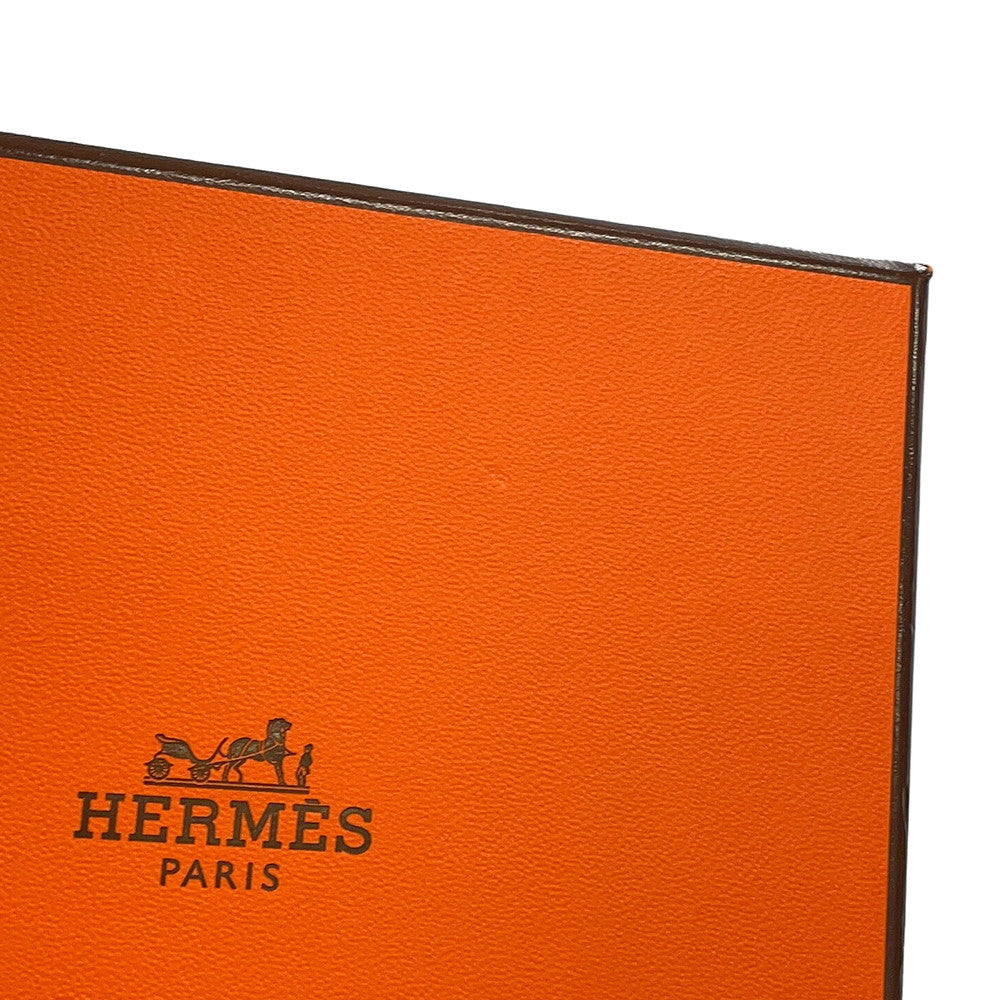 HERMES Avexois Compact ANIMAPOLIS Gold/Multicolor Swift Leather/Silk