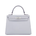 HERMES Kelly Sellier Blue Gacier Epsom Size 28