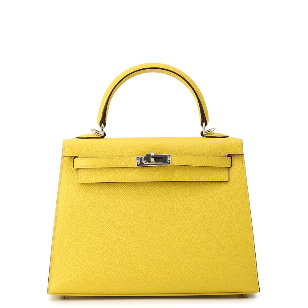 HERMES Kelly Sellier Jaune de Naples Epsom Size 25