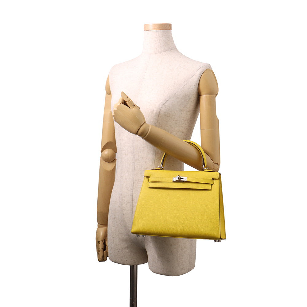 HERMES Kelly Sellier Jaune de Naples Epsom Size 25