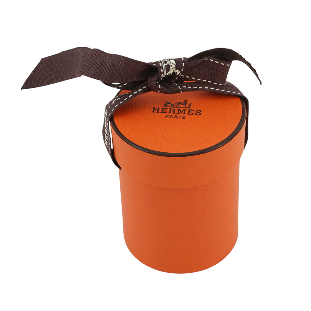 HERMES Twilly Whispering in the Forest Les Murmures de la Foret Blue Jean/Orange/Cream Silk100%
