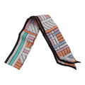 HERMES Twilly TRESSES H Apricot/Black/Rose Silk100%