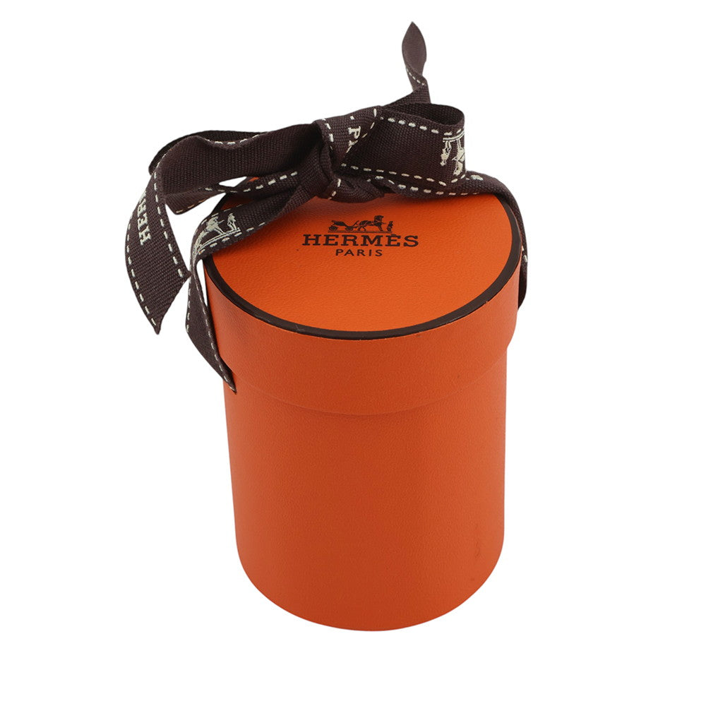 HERMES Twilly TRESSES H Apricot/Black/Rose Silk100%