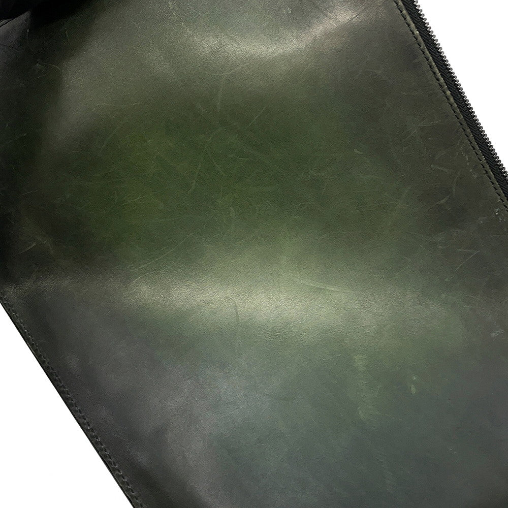 Berluti Clutch Bag Nino Dark GreenNINO_XL-V2 Scrit Calligraphy Size XL