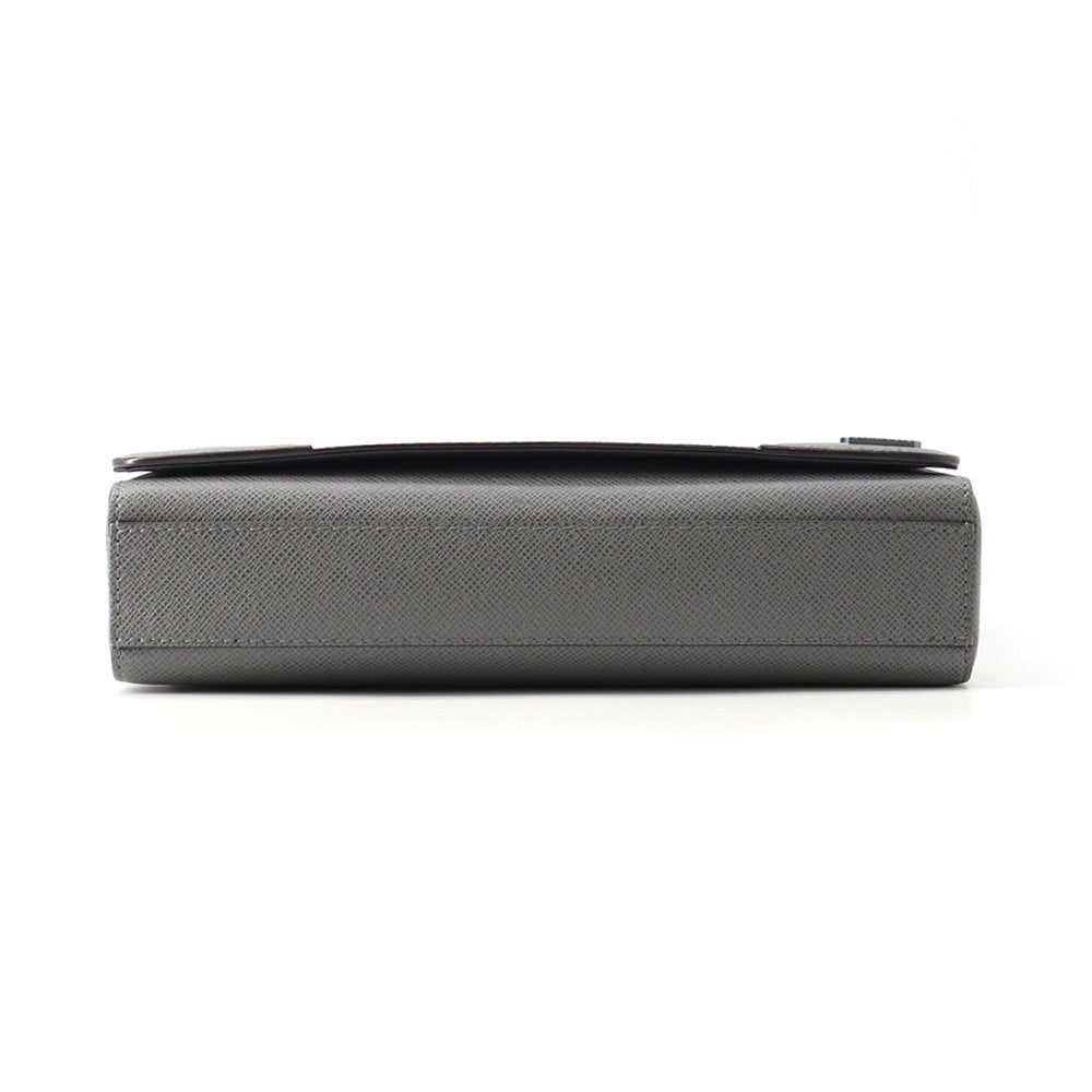 LOUIS VUITTON New Flap Messenger GrisM30808 Taiga Leather