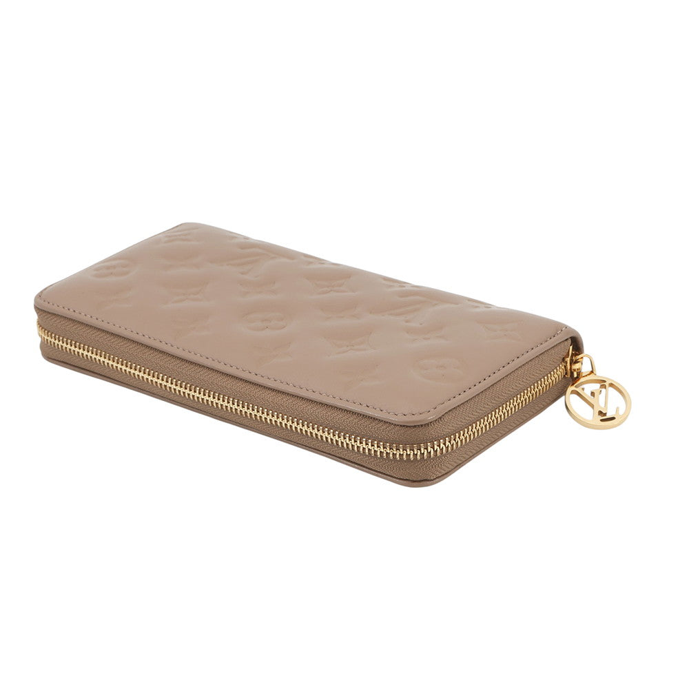 LOUIS VUITTON Zippy Wallet Taupe GreyM81511 Monogram Lamb Leather