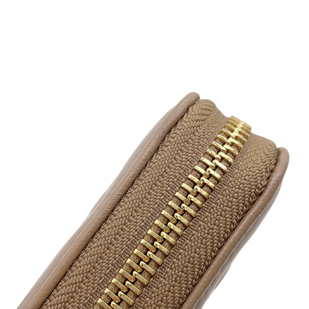 LOUIS VUITTON Zippy Wallet Taupe GreyM81511 Monogram Lamb Leather