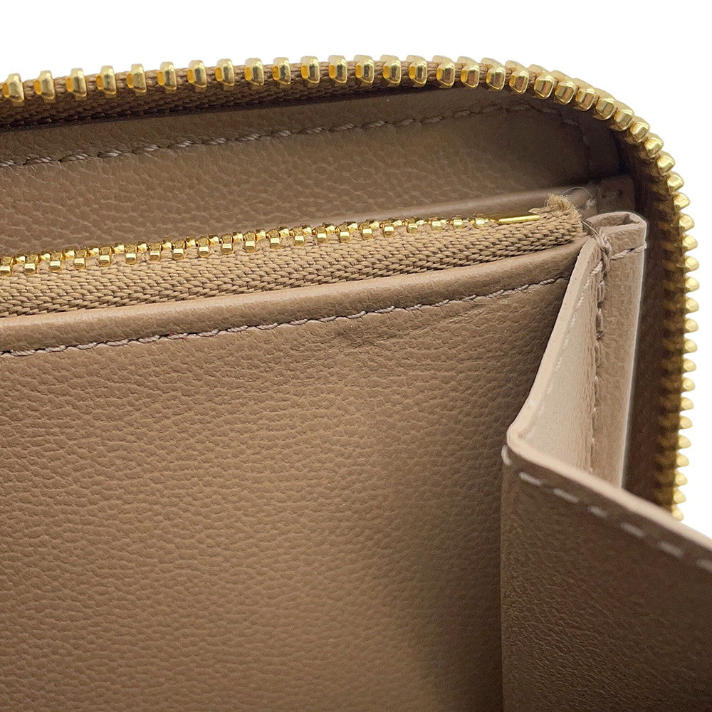 LOUIS VUITTON Zippy Wallet Taupe GreyM81511 Monogram Lamb Leather