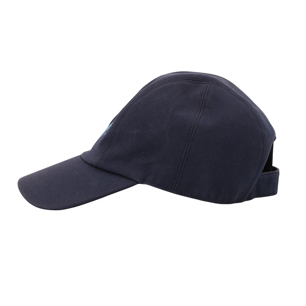 HERMES Cap Davis Sunshine Size 59 Navy Cotton