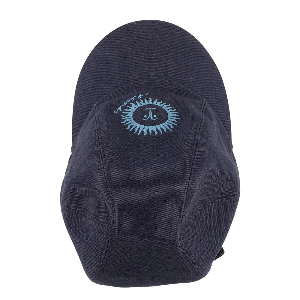 HERMES Cap Davis Sunshine Size 59 Navy Cotton