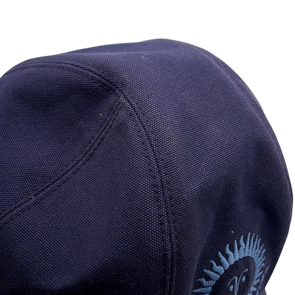 HERMES Cap Davis Sunshine Size 59 Navy Cotton