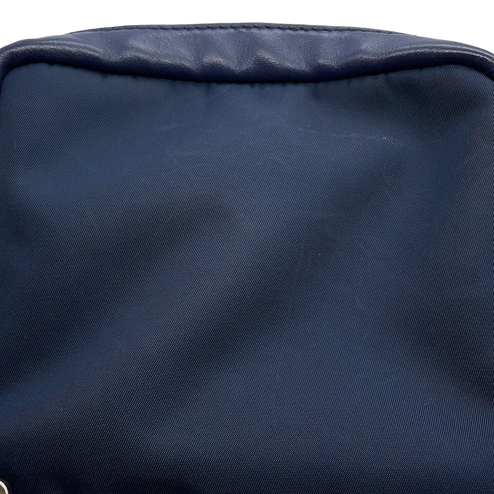 FENDI Monster Bugs Eye Crossbody Bag Navy7VZ033 Nylon Leather