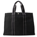 HERMES Fool Toe Black/Gray Canvas Size GM